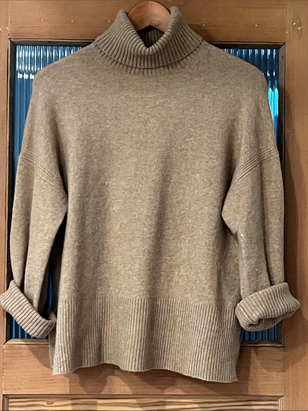 J. Crew Taupe Turtleneck Sweater